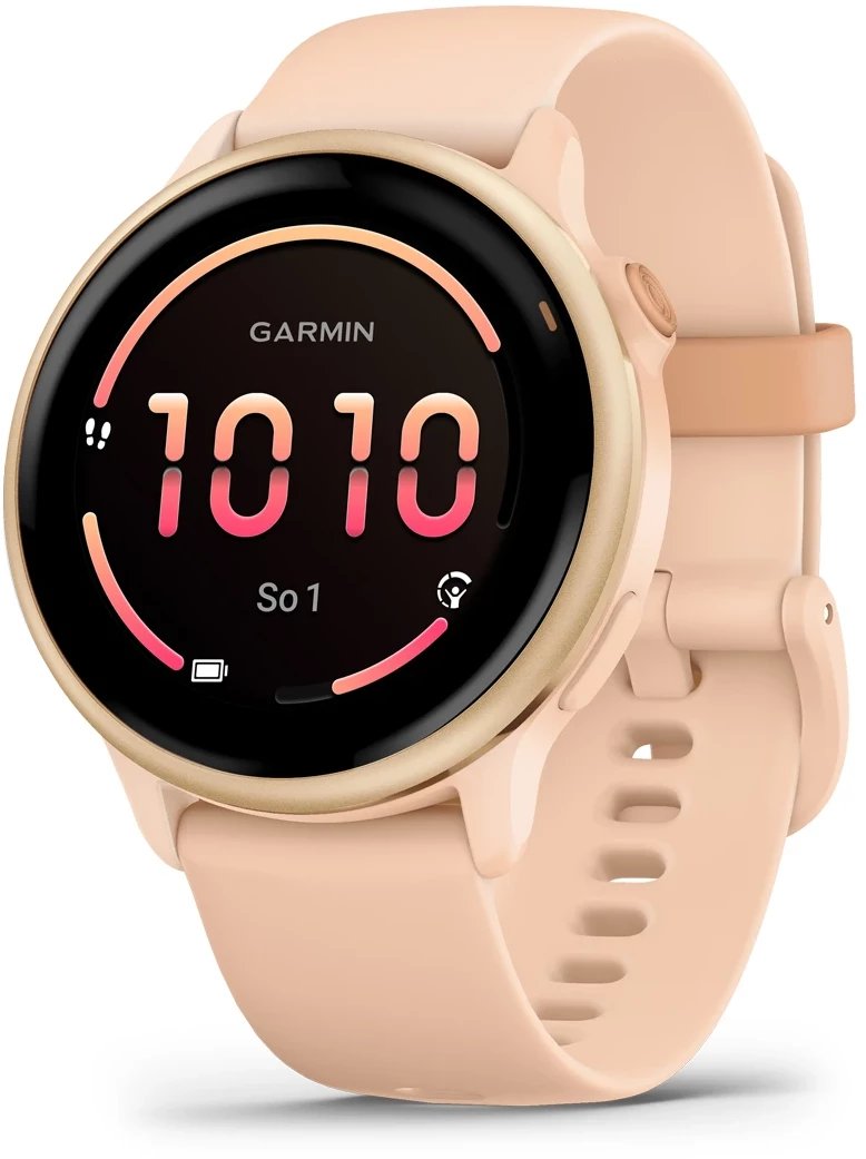 Zegarek sportowy Garmin Vivoactive 6 Pudrowy (010-02985-03)