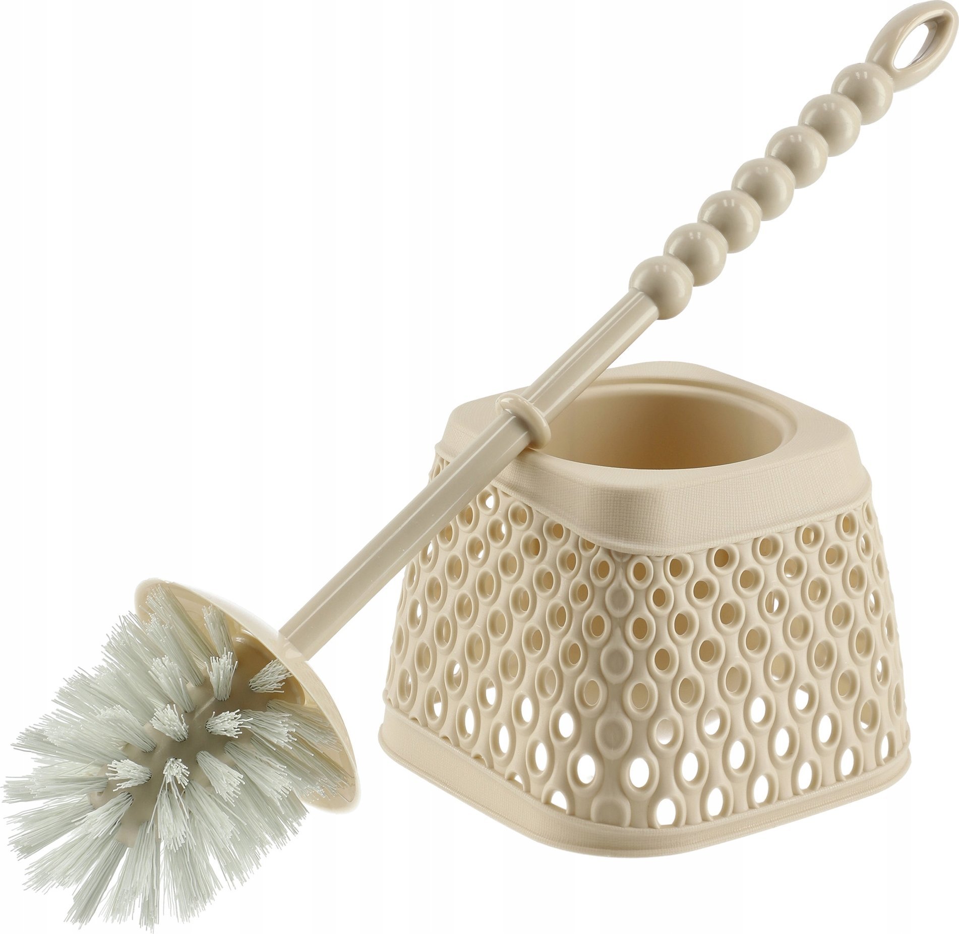 Kadax KADAX Szczotka Wc Do Toalety Plastikowa Toaletowa Uchwyt Beżowa