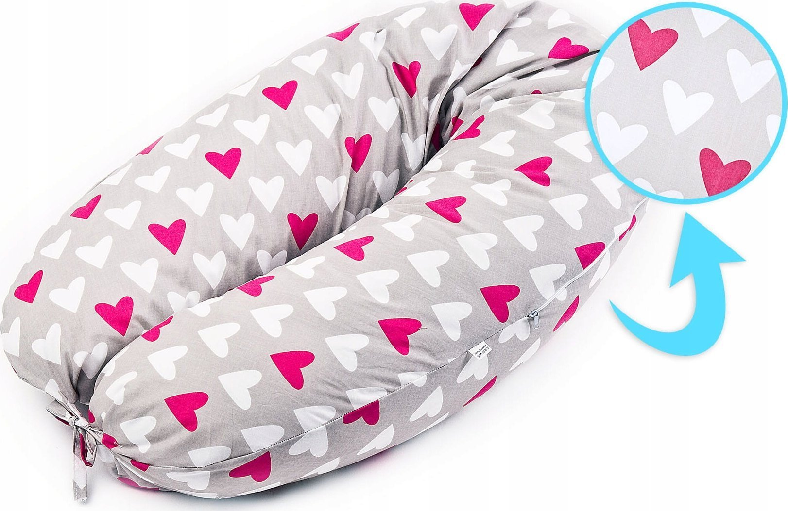 Sensillo Poduszka do karmienia - Rogal w serca XL (SILLO-2270)