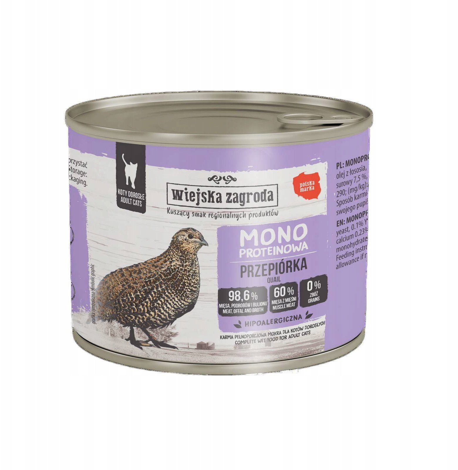 Wiejska Zagroda Monobiałkowa z przepiórką 200g