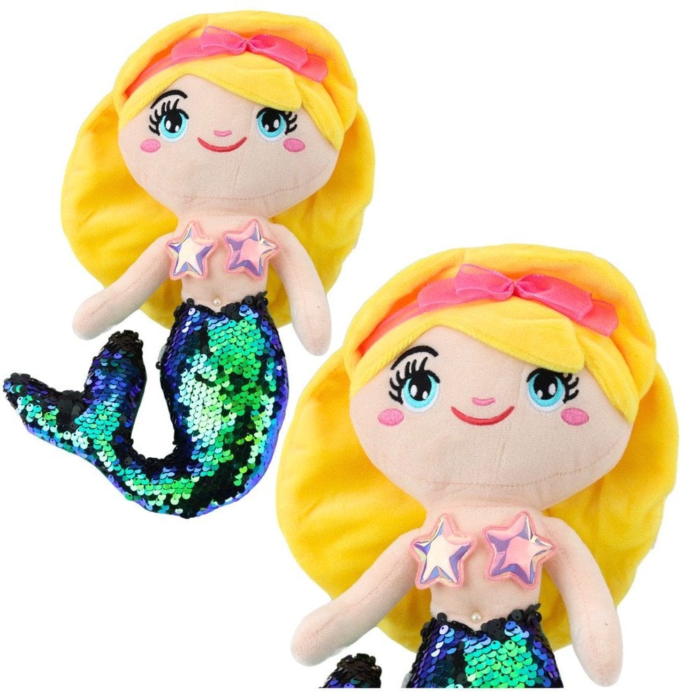 Pluszowa Syrenka Przytulanka Ogon W Cekiny Zielony 30cm LEAN Toys