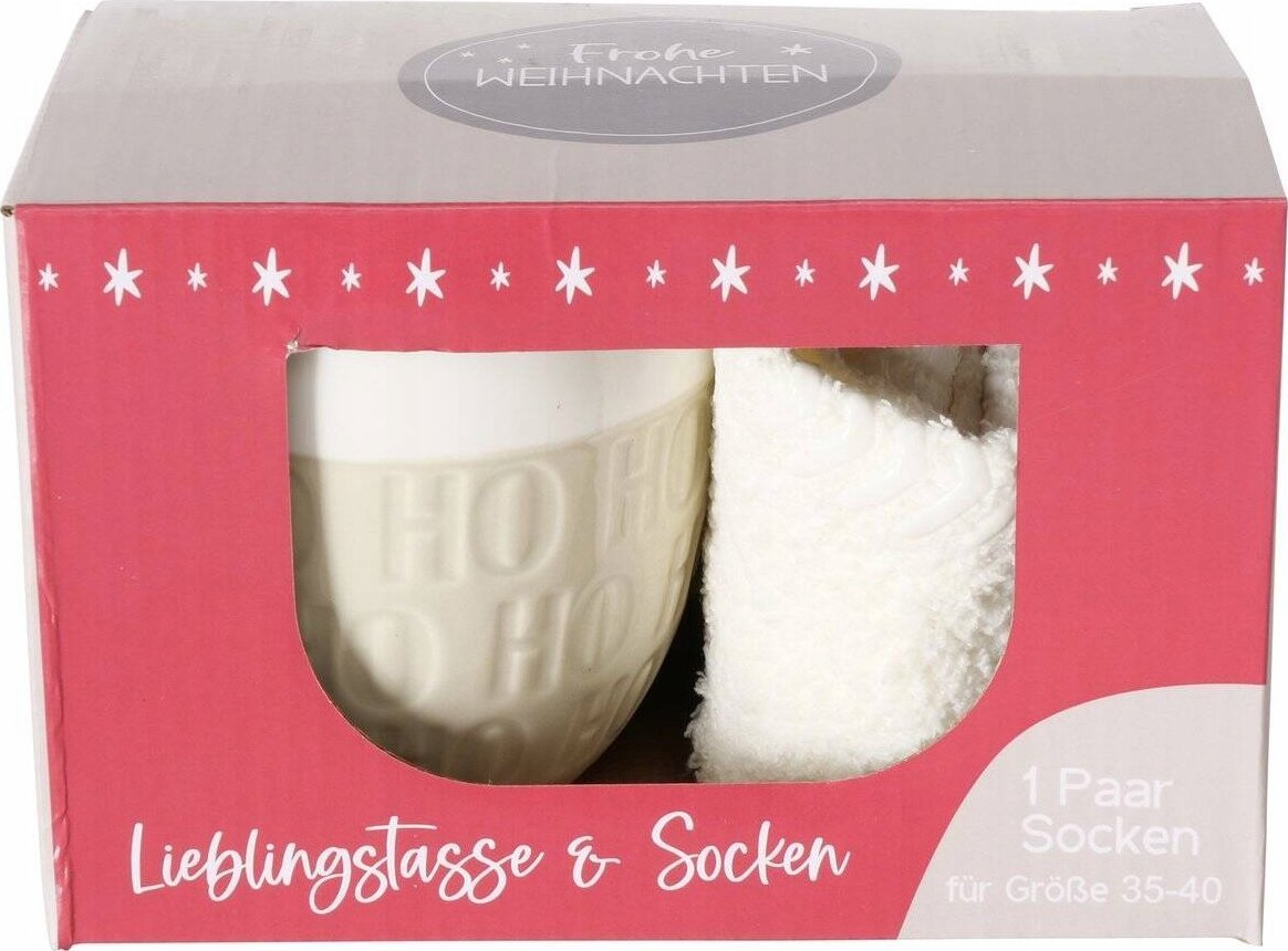 Boltze Kubek jumbo ze świątecznym motywem HOHO, 600 ml