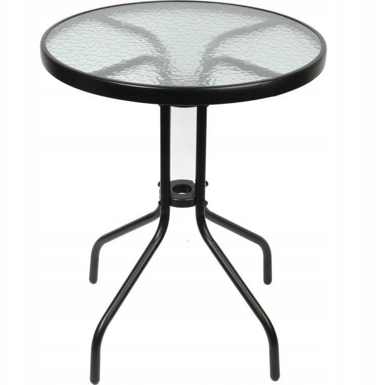 Okrągły stolik ogrodowy SAONA, metalowy, Ø 70 cm