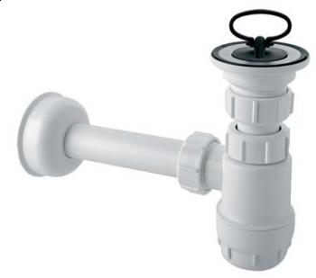 Syfon McAlpine butelkowy 5/4" DN32 niski biały (HC1L)