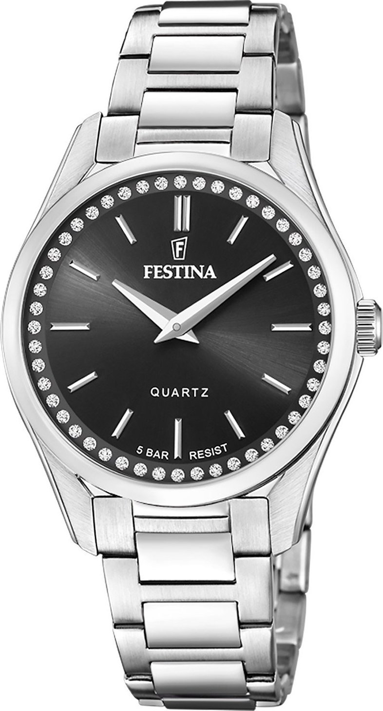 Zegarek Festina Zegarek damski Festina F20583-4 CYRKONIE srebrny