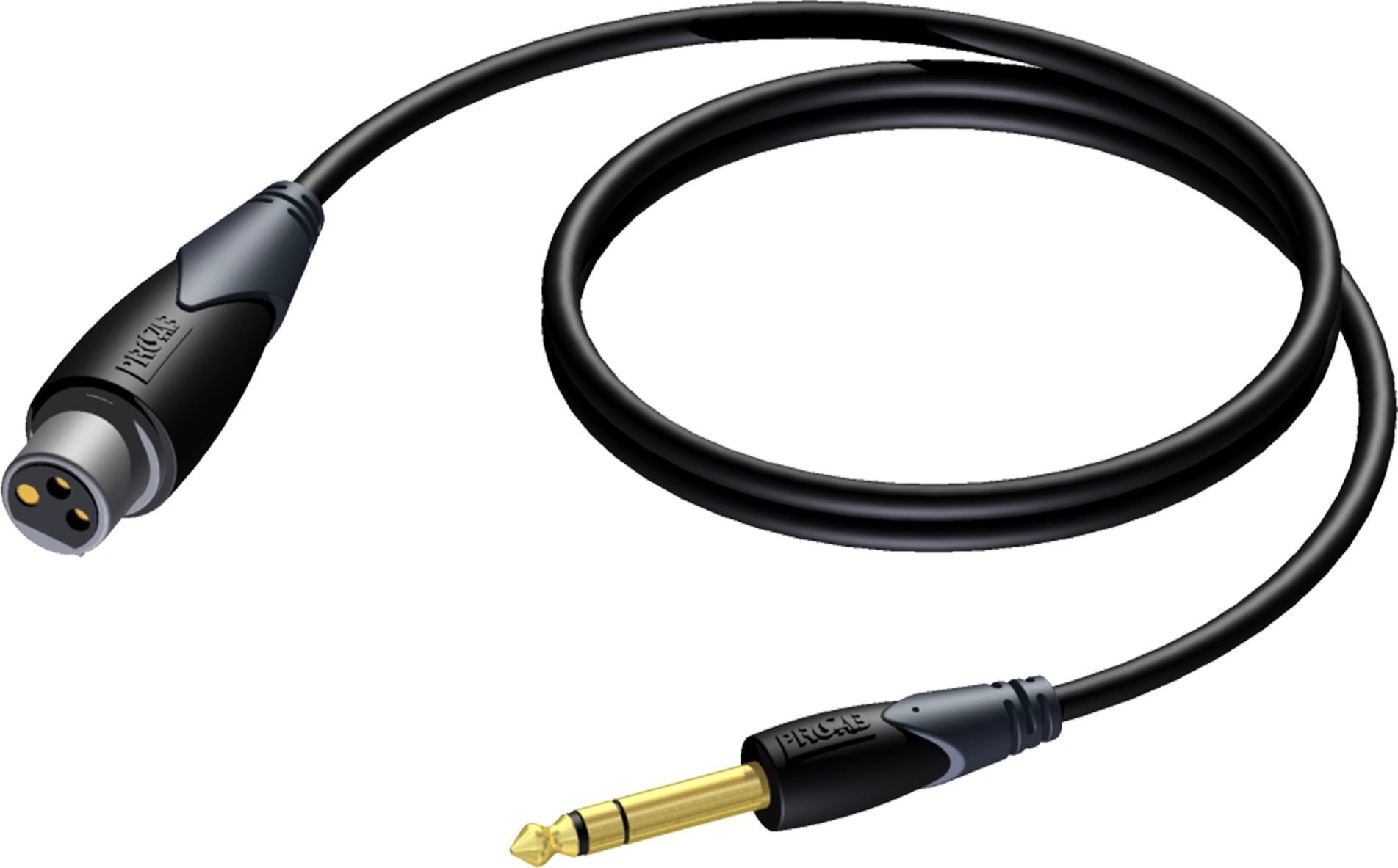 Kabel Procab PROCAB CLA723/1.5 XLR female - 6.3 mm Jack male stereo 1,5 meter
