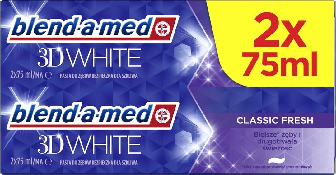 Blend-a-med Classic Fresh Pasta do zębów 3D 75mlx 2szt.