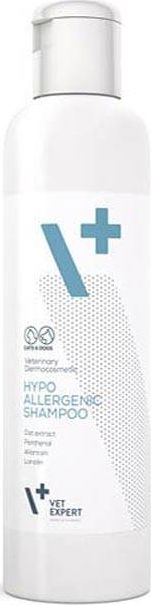 VetExpert Hypoallergenic Shampoo - hipoalergiczny szampon dla psów i kotów o skórze wrażliwej, delikatnej, skłonnej do podrażnień, uczuleń i przesusza