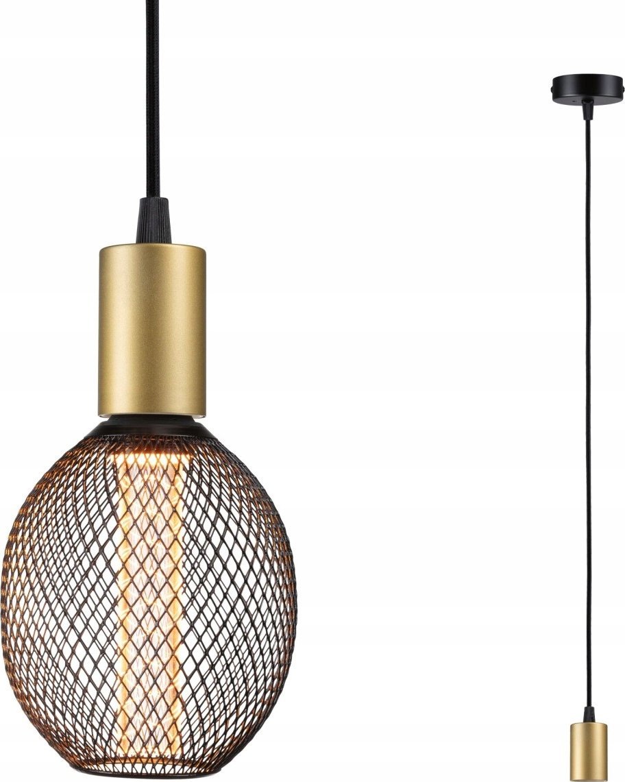 Lampa sufitowa Paulmann Lampa sufitowa RAVI E27 max.60W IP44 230V złoty / czarny matowy / metal