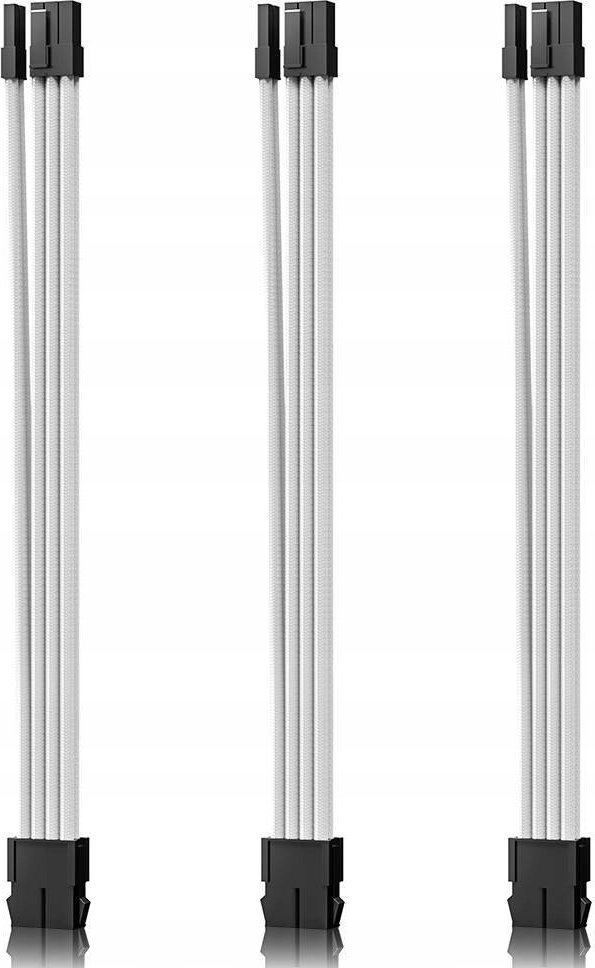 AsiaHorse Zestaw 3 przedłużaczy do zasilacza ATX 6+2 8 PIN 3 KIT 18 AWG AsiaHorse