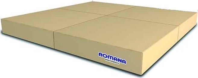 Małpiszon Składany materac pod drabinkę gimnastyczną 100x100x10 cm Kometa beżowy