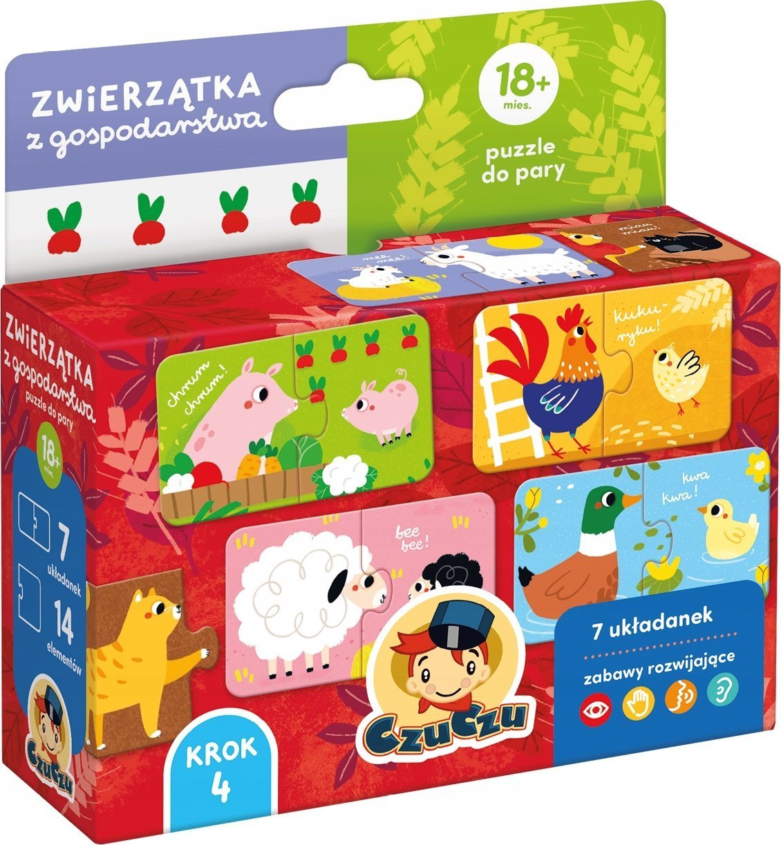 NICI CzuCzu Zwierzątka z gospodarstwa Puzzle do pary