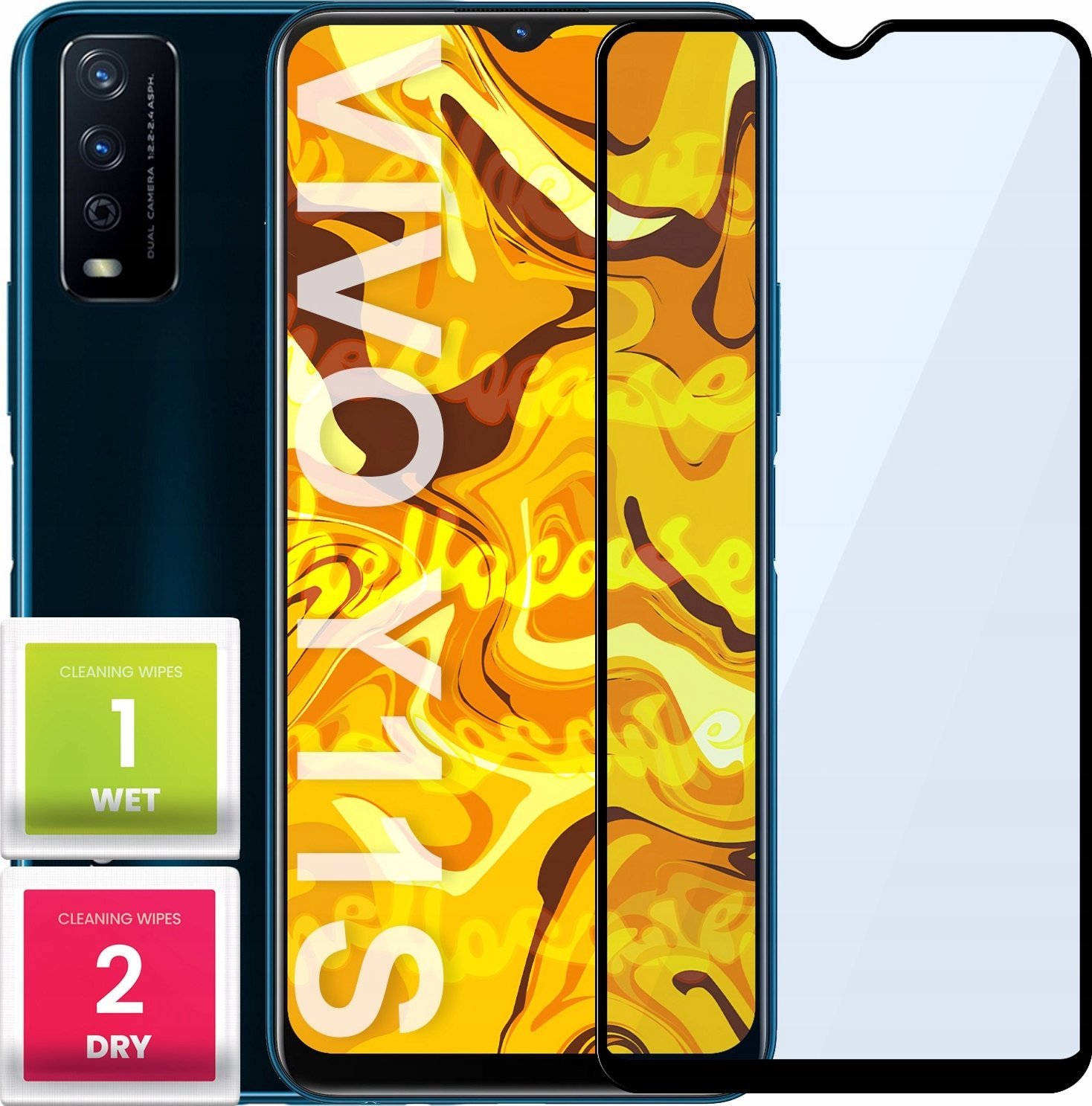 Hello Case SZKŁO HARTOWANE DO VIVO Y11S PEŁNE NA CAŁY EKRAN SZKIEŁKO OCHRONNE SZKLO 5D