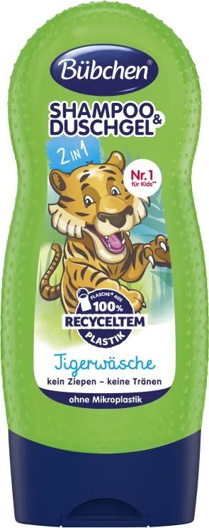 Bubchen 15000190 SZAMPON I ŻEL POD PRYSZNIC 3W1 TYGRYS 230ML