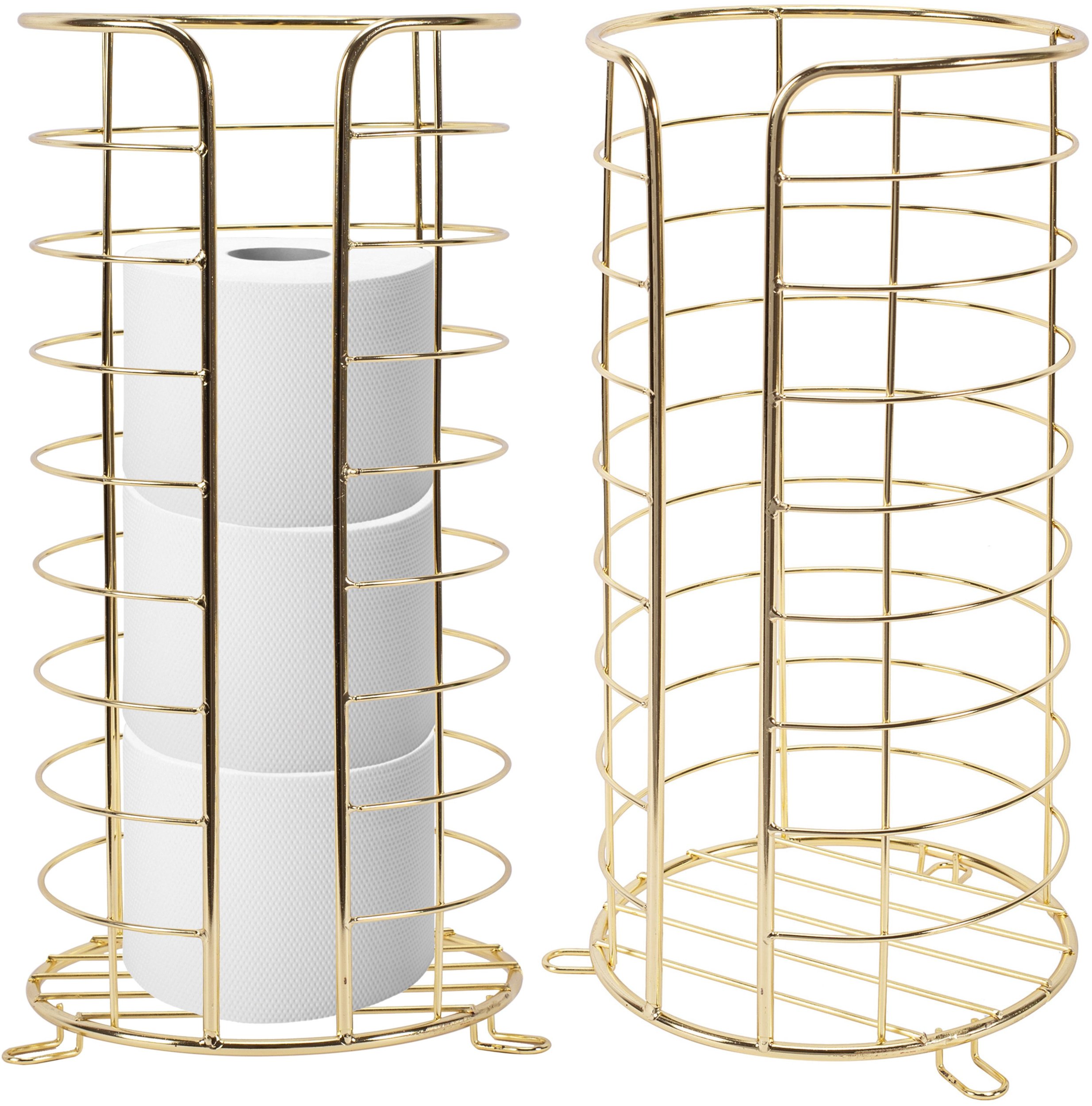 POJEMNIK NA PAPIER TOALETOWY ZŁOTY P11899
