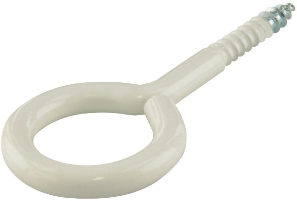 EYE SCREW 10X5X2,7X6 WHITE/ 6PCS