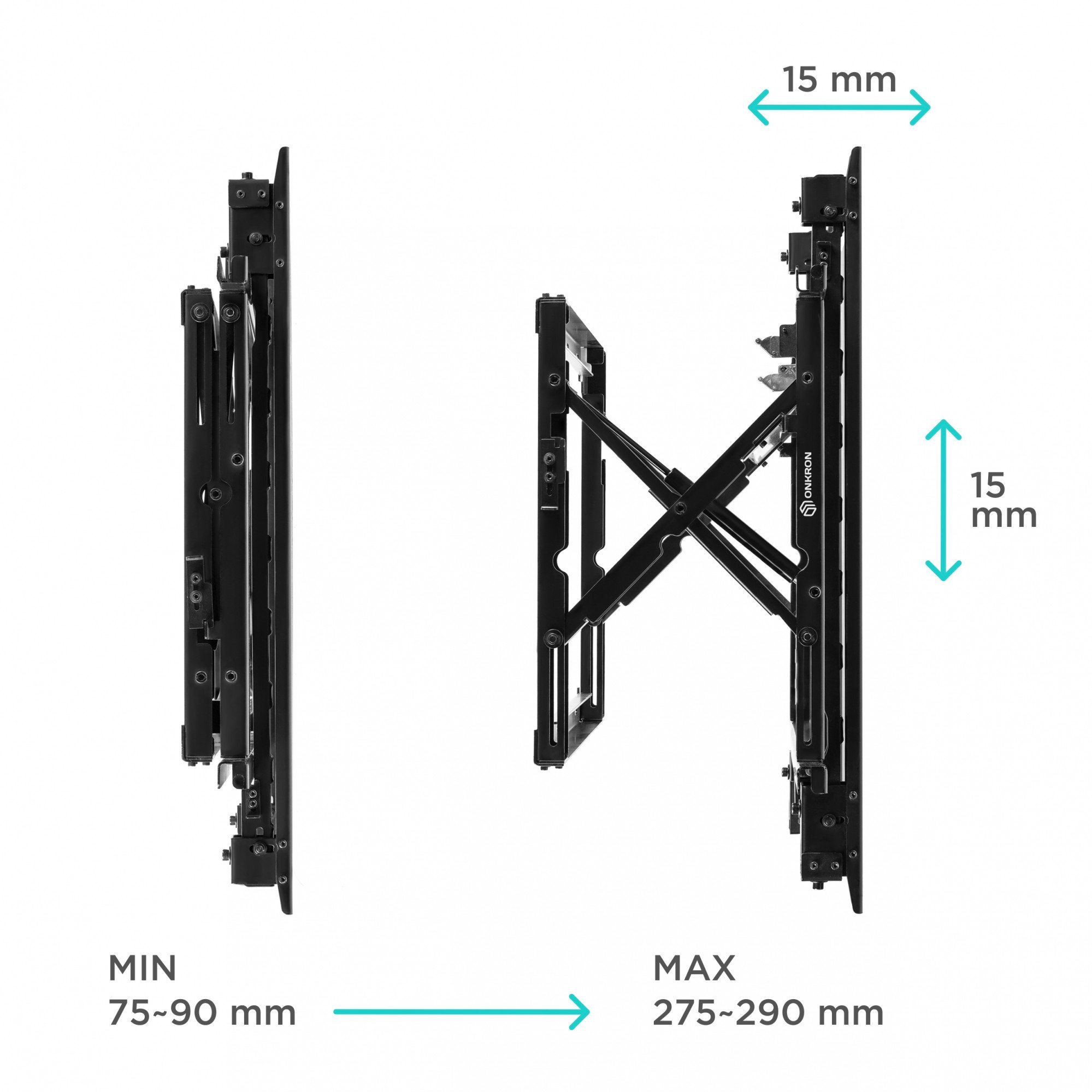 TV/VIDEO ACC WALL MOUNT/PRO7G-B ONKRON