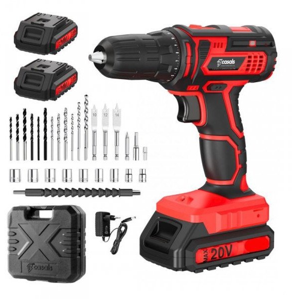 Akumulatorowa wiertarko-wkrętarka udarowa 20V CASALS CID2051BCA