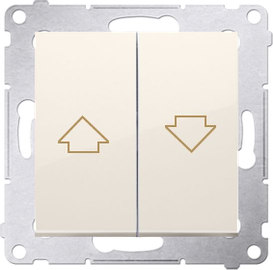 Kontakt-Simon Simon 54 Przycisk żaluzjowy 16AX 250V krem DZP1A.01/41