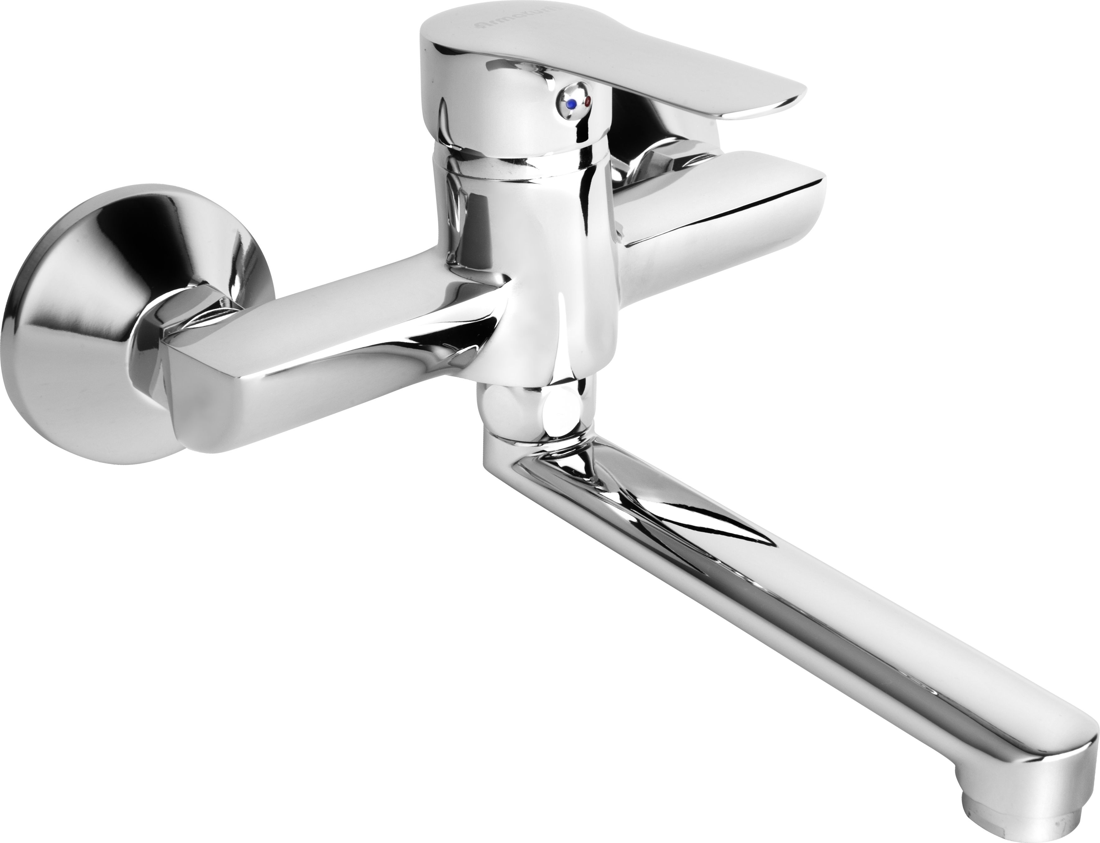 Bateria umywalkowa KFA Mohit ścienna chrom (5907571590051)