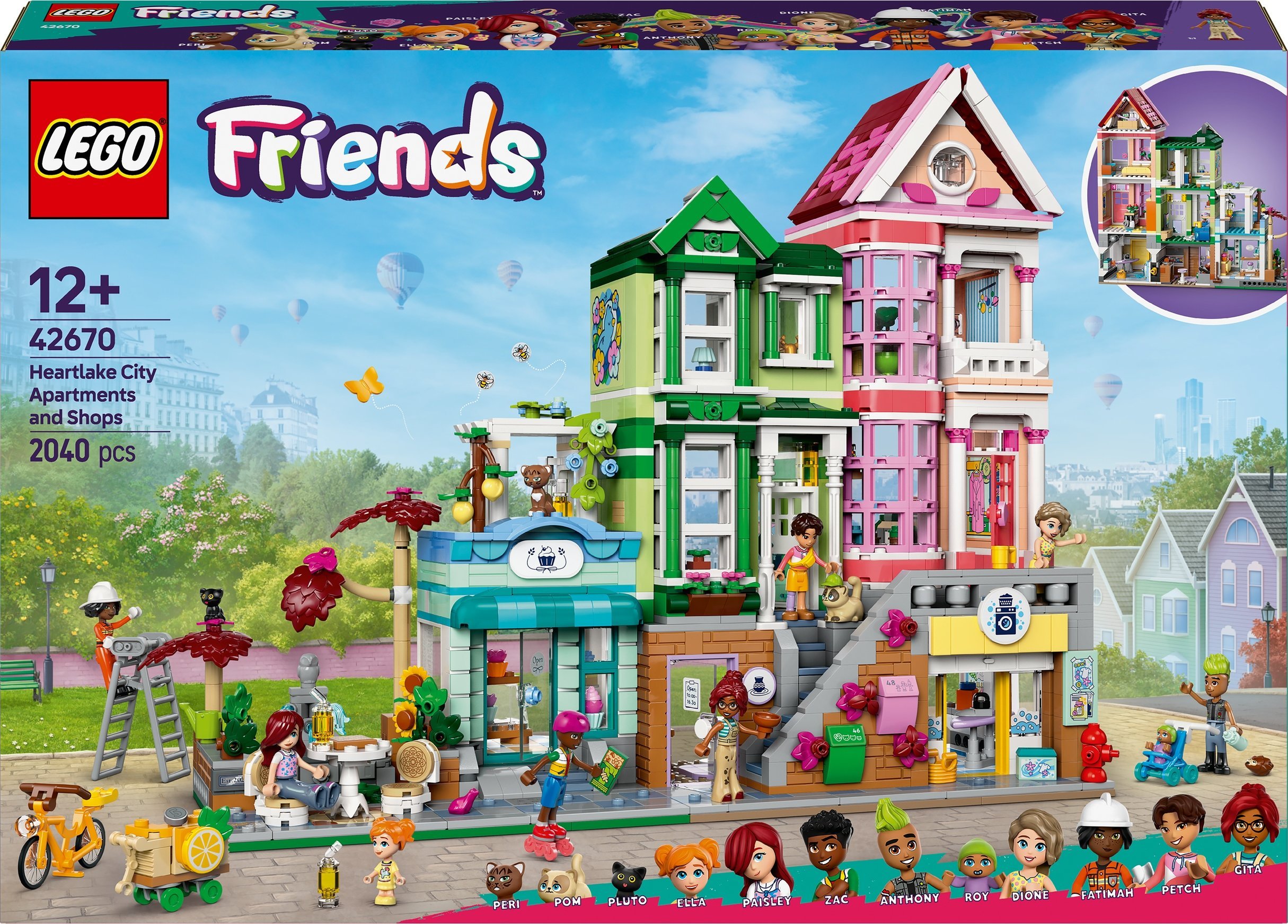 LEGOFriends Mieszkania i sklepy w mieście Heartlake (42670)rtlake (426710)