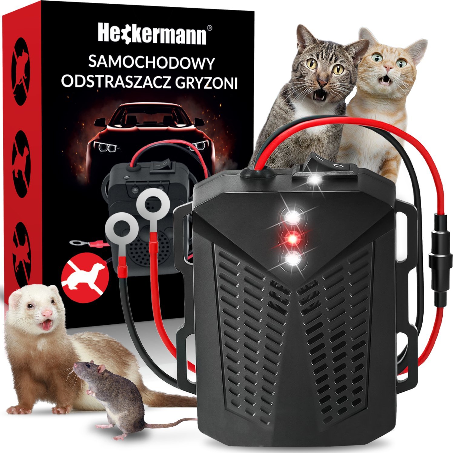 Odstraszacz ultradźwiękowy Heckermann MS-531