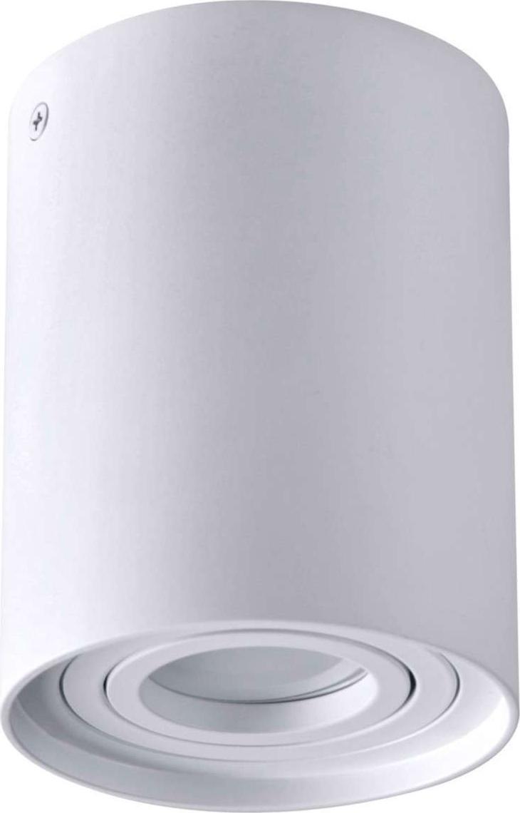 Lampa sufitowa Polux Spot LAMPA sufitowa HADAR 313096 Polux metalowa OPRAWA natynkowy downlight tuba plafon biały