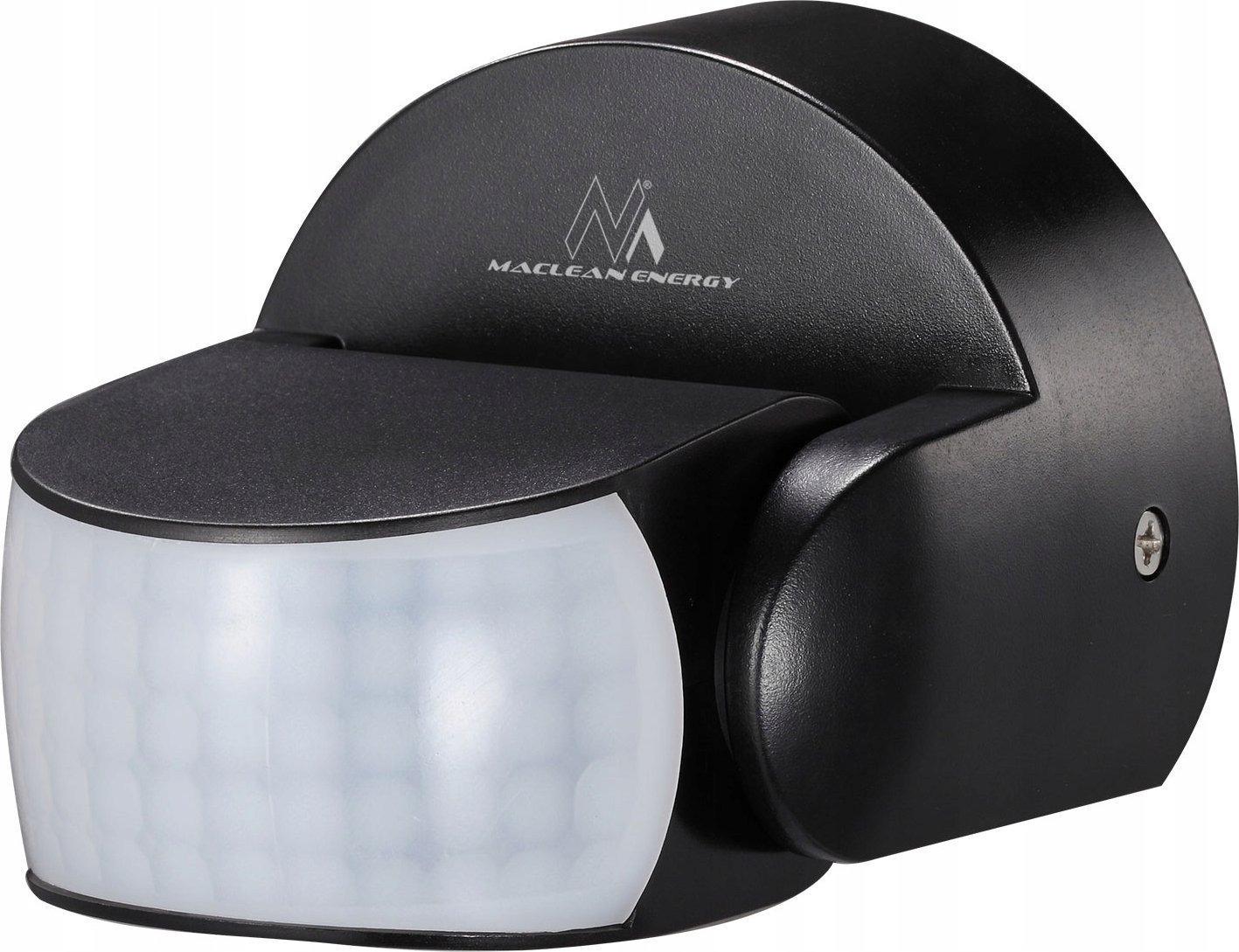 Maclean Czujnik ruchu PIR Maclean, na podczerwień, IP65, czarny, zasięg 12m, max. obiążenie 800/1200W, MCE468 B