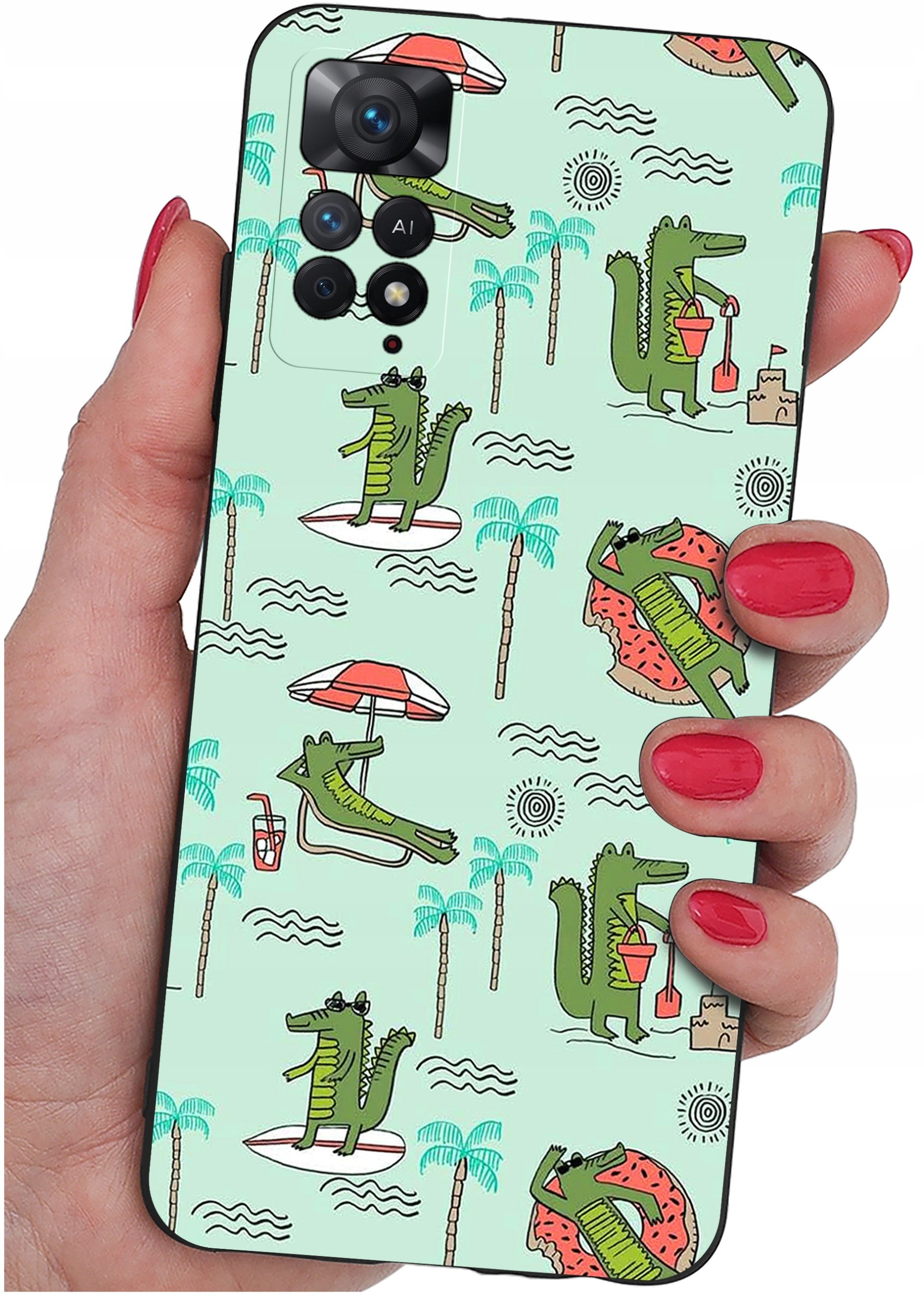 ETUI do Xiaomi Redmi Note 11 Pro | WZORY | SILIKONOWE MATT CASE + SZKŁO 9H