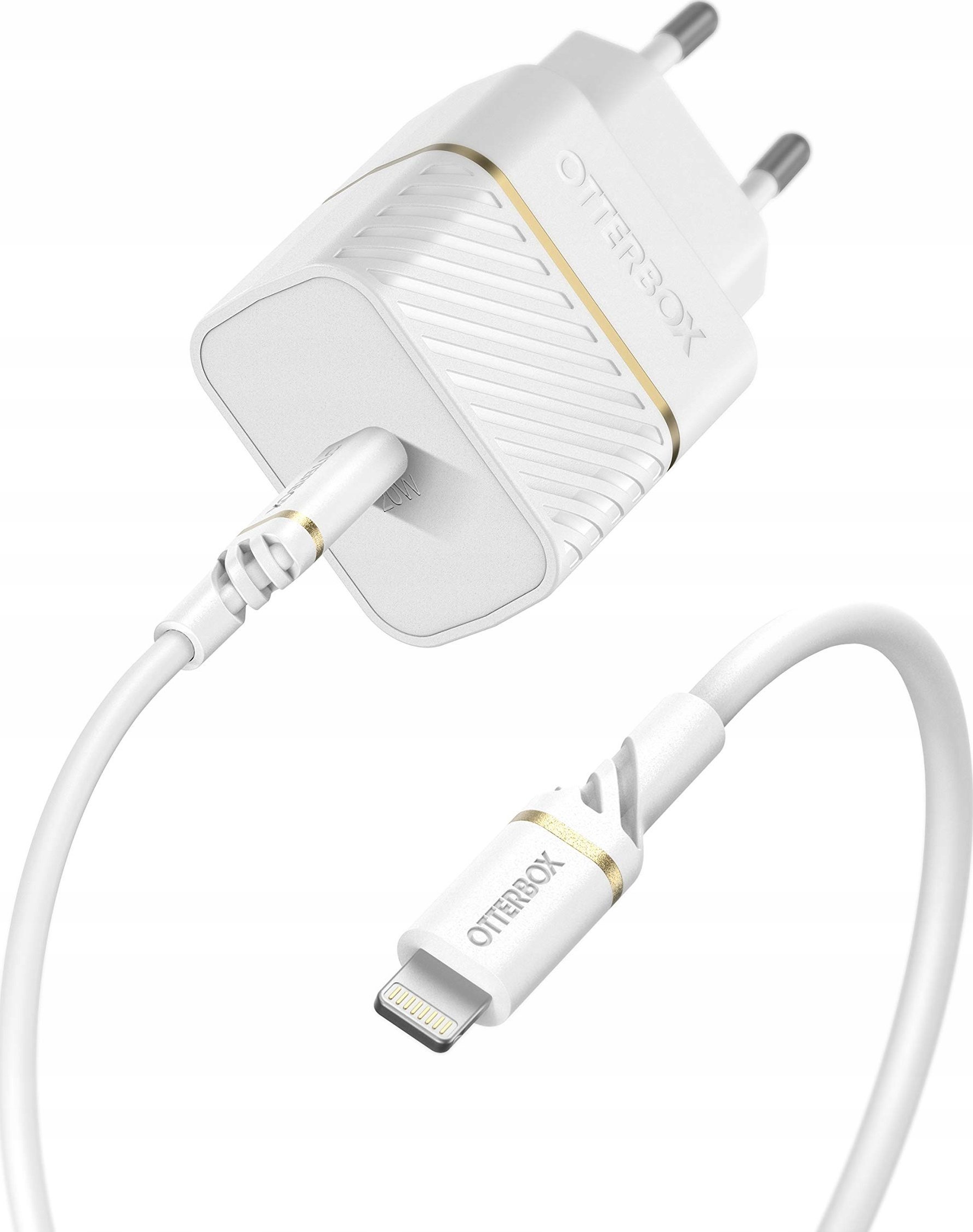 Ładowarka OtterBox OtterBox EU Wall Charger 20W USB-C, PD+USB C-Lightning 1m, wht