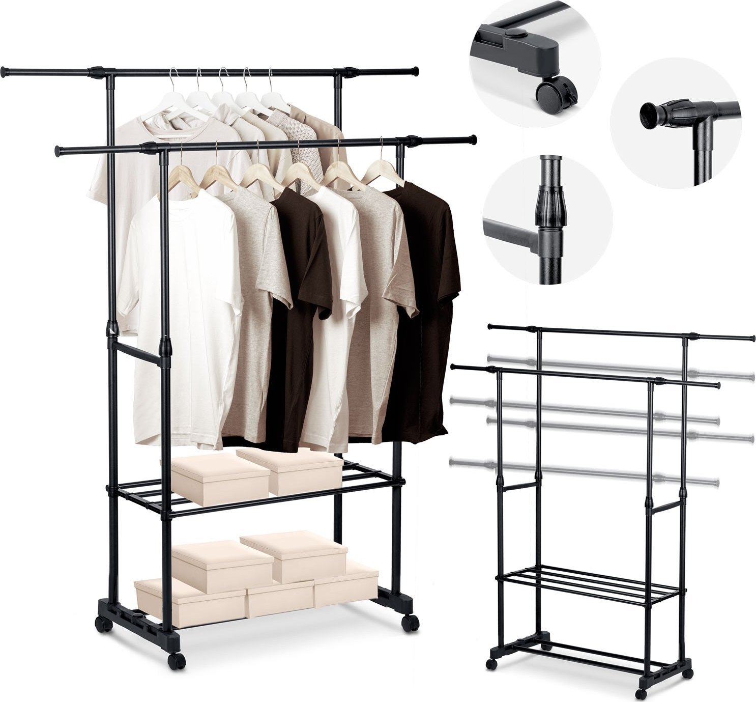 Triton Wieszak na ubrania Massido 686200 czarny