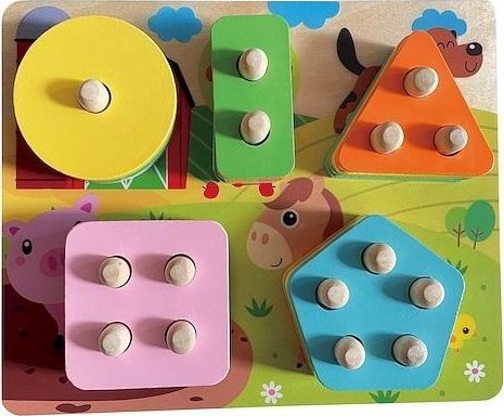 Układanka drewniana Kształty