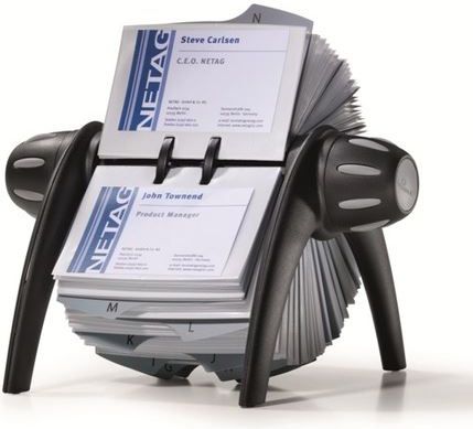 Durable Wizytownik obrotowy Visifix Flip czarny (2417/01)