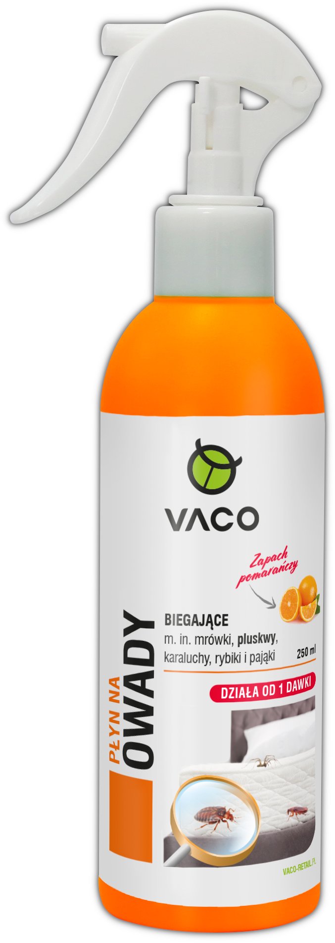 Preparat na pluskwy karaluchy prusaki Orange Płyn 250ml VACO