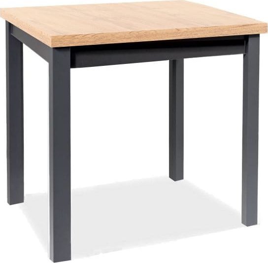 SIGNAL MEBLE Stół ADAM 90x65 dąb artisan/czarny