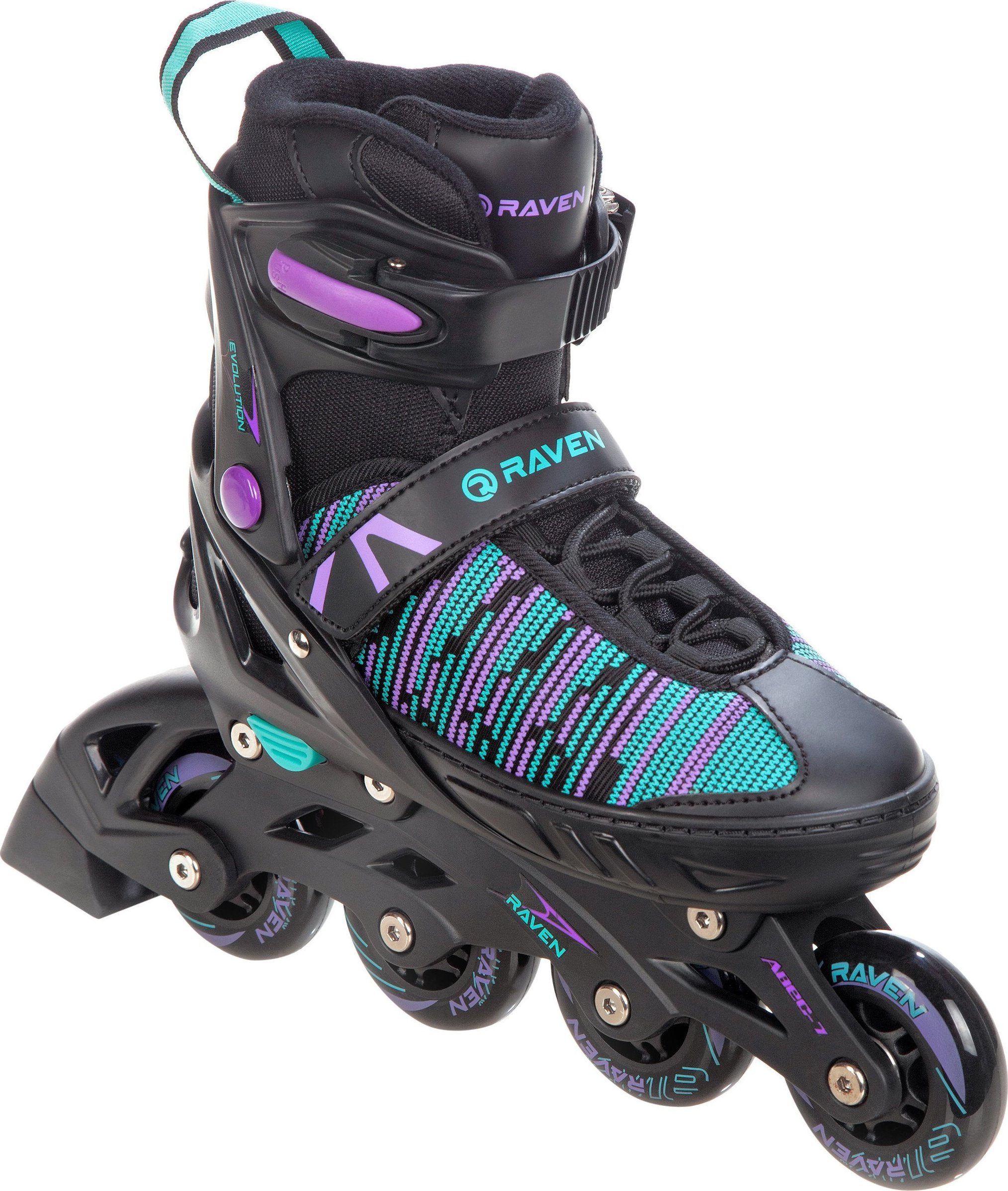 Rolki Raven Inlineskates Cande rekreacyjne regulowane czarne r. 31-35