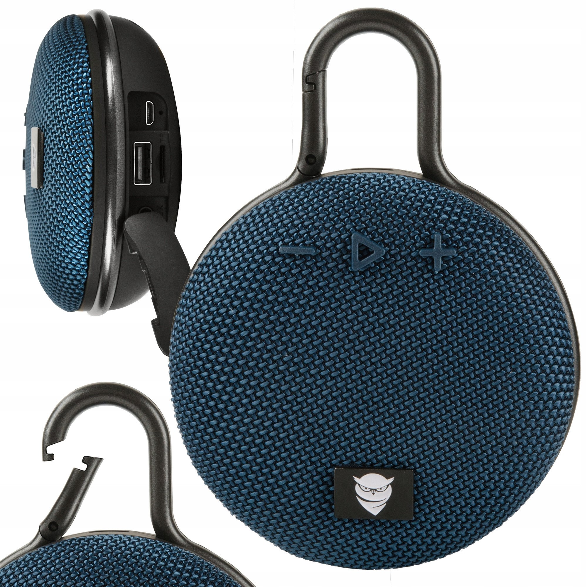 GŁOŚNIK BLUETOOTH MAŁY OKRĄGŁY TG112 CZARNY