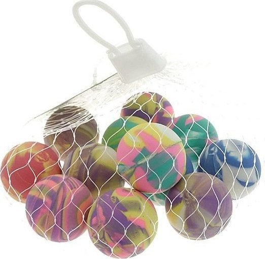 Piłeczka kauczukowa 2,5cm 12szt