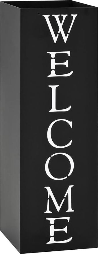 Elior Czarny metalowy parasolnik z napisami - Bones 2S