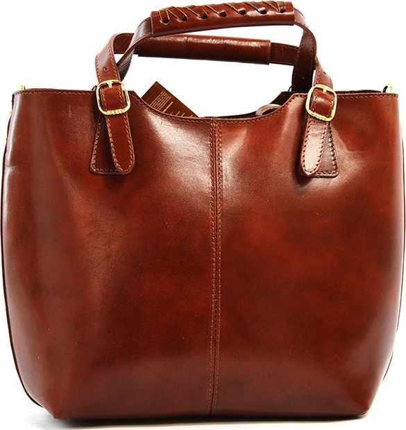 Vera Pelle Torebka skórzana vp003l Brązowy