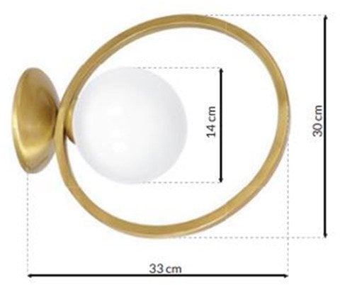 WALL LIGHT KONYA E14 MLP5572 GOLD