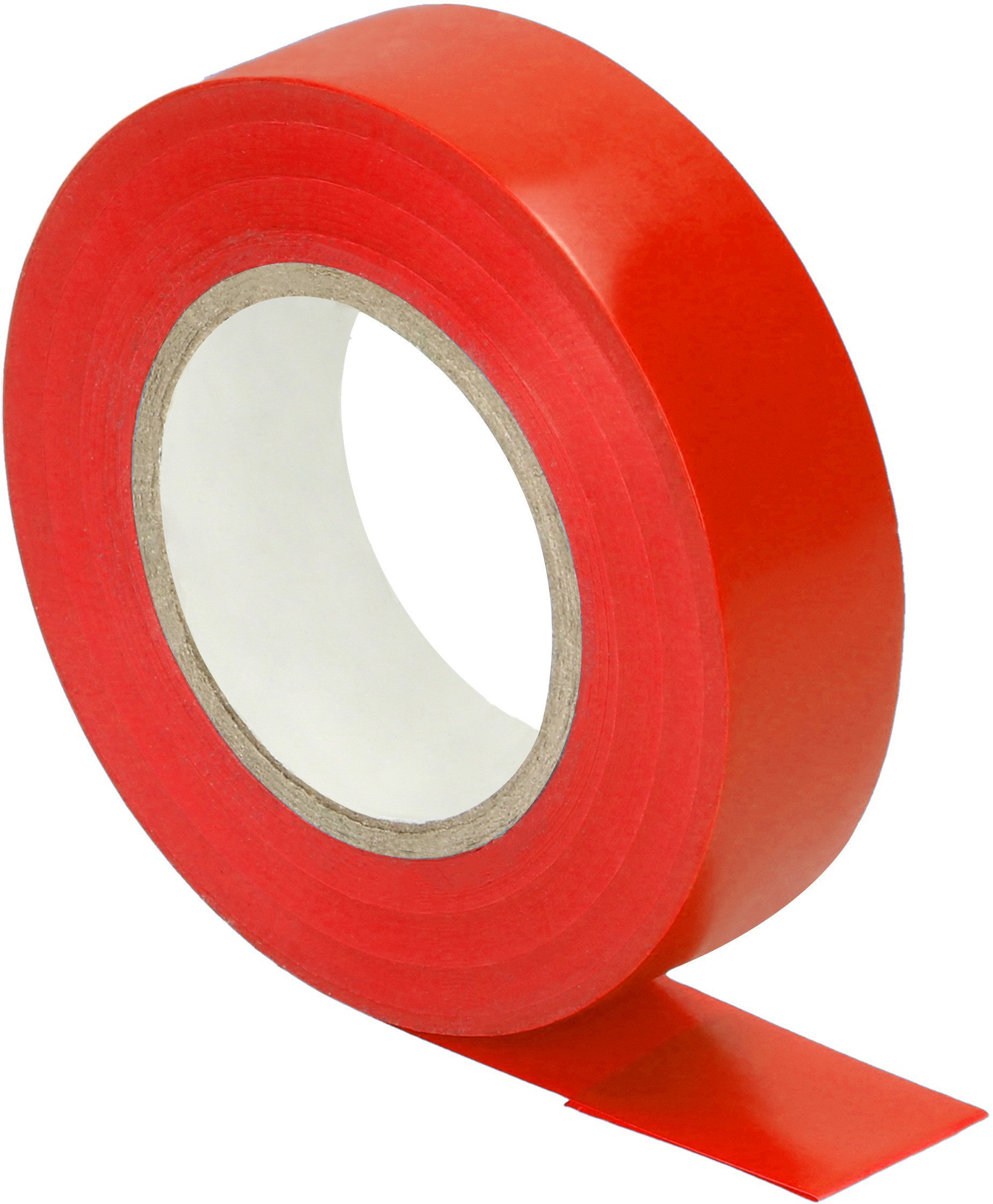 Taśma izolacyjna czerwona, uniepalniona, szerokość 19mm, grubość 0,13mm, długość 20m