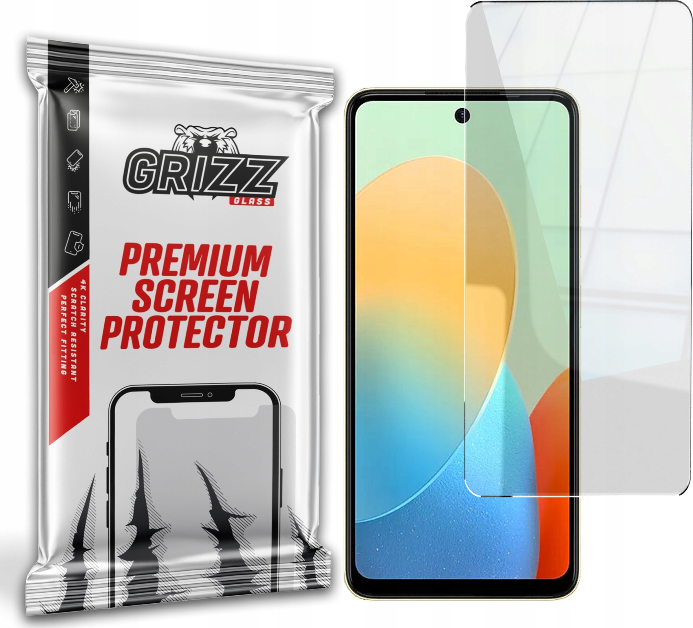 GrizzGlass Szkło hybrydowe HybridGlass do Tecno Spark Go 2024