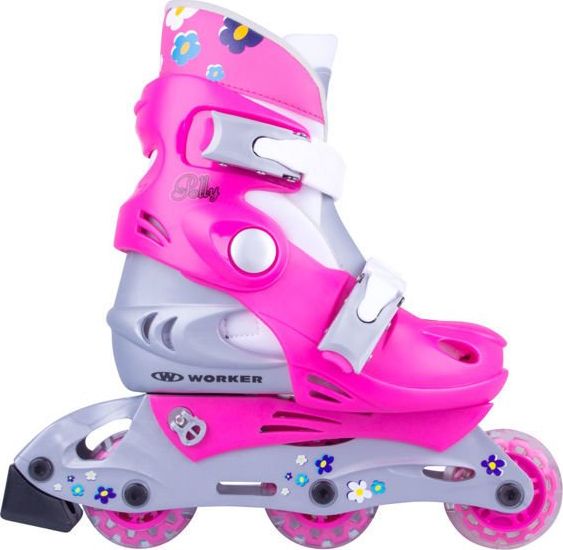 Rolki Worker Polly rekreacyjne regulowane różowe r. 38-41