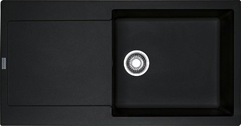 Zlewozmywak Franke Zlewozmywak wpuszczany MARIS MRG 611-97/49 Fragranit onyx , odpływ zatyczkowy