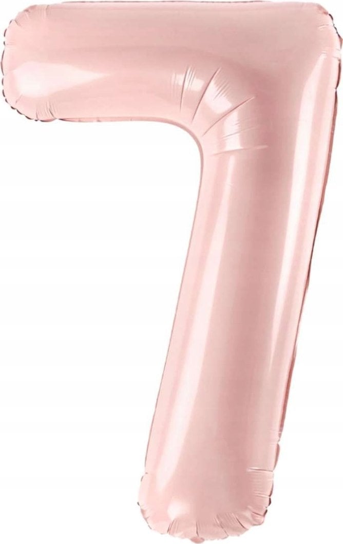 PartyDeco Balon foliowy 7 jasny różowy 72cm