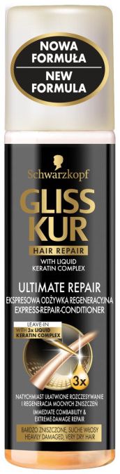 Schwarzkopf Gliss Kur Ultimate Repair Ekspresowa odżywka do włosów 200ml
