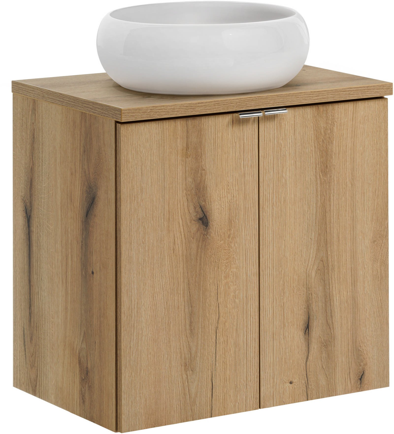 Zestaw meblowy 60cm z blatem i umywalką nablatową Wiki