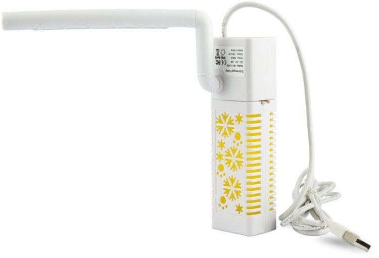 Aqua Natura, filtr do akwarium, biały z deszczownią, ABS, 36x28x125 mm