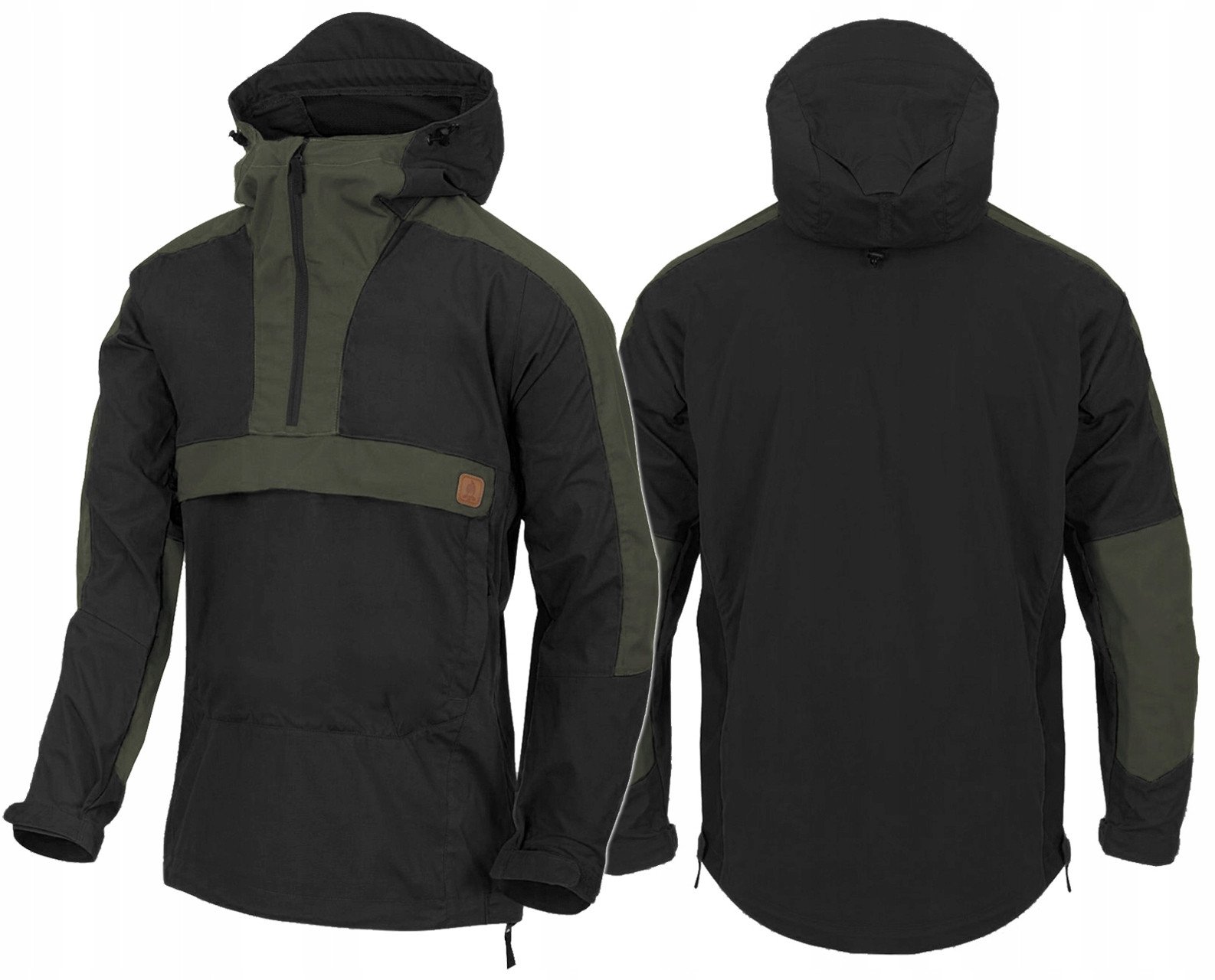 WOODSMAN Anorak Jacket - Black / Taiga Green A - XXL/Regular